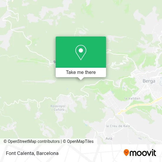 Font Calenta map