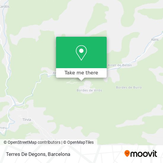 Terres De Degons map