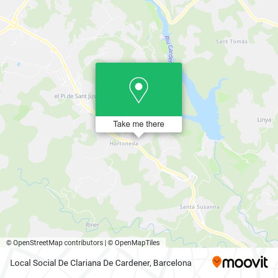 Local Social De Clariana De Cardener map