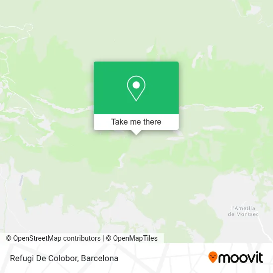 Refugi De Colobor map