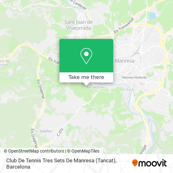 Club De Tennis Tres Sets De Manresa (Tancat) map