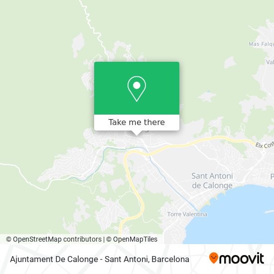 Ajuntament De Calonge - Sant Antoni map