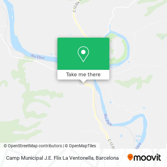 Camp Municipal J.E. Flix La Ventonella map