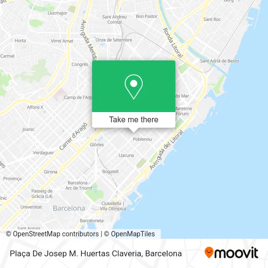 Plaça De Josep M. Huertas Claveria map