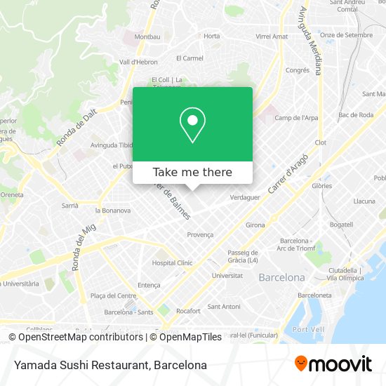 Yamada Sushi Restaurant map