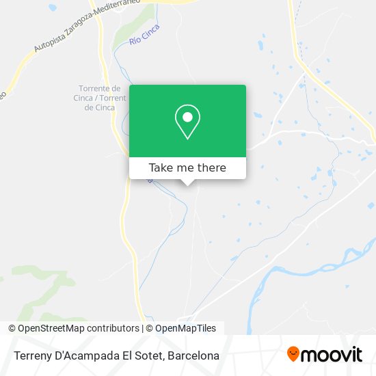 Terreny D'Acampada El Sotet map