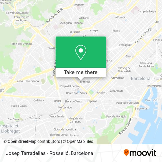 Josep Tarradellas - Rosselló map