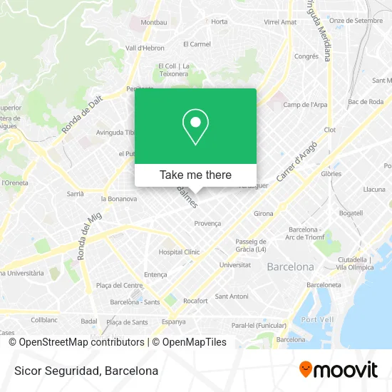 Sicor Seguridad map