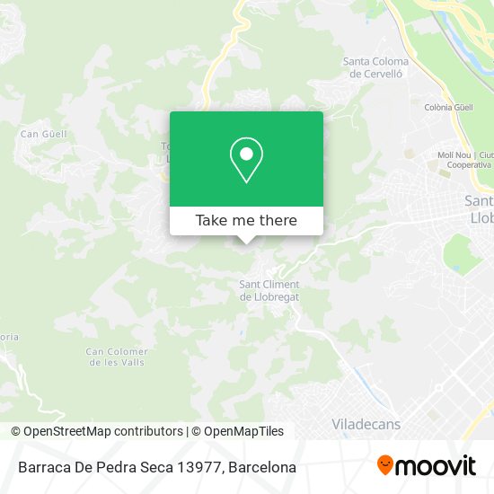 mapa Barraca De Pedra Seca 13977