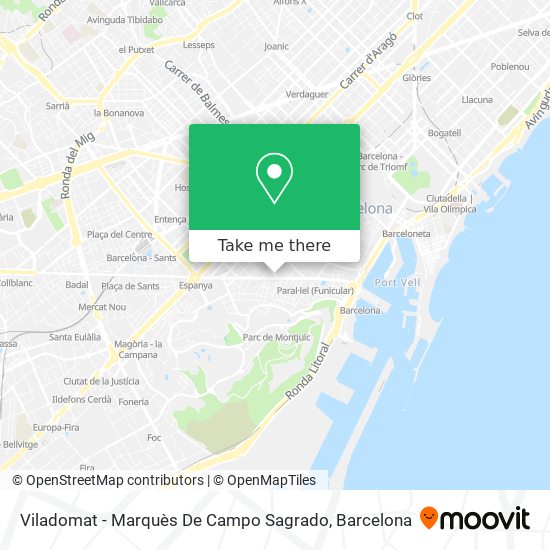 Viladomat - Marquès De Campo Sagrado map