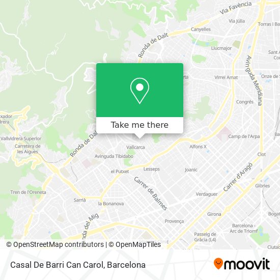 Casal De Barri Can Carol map
