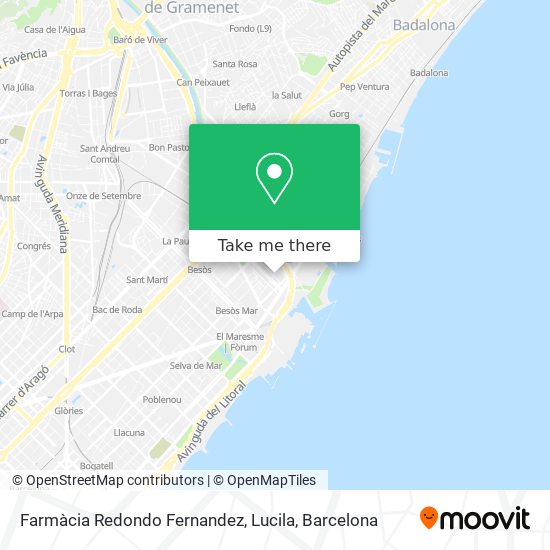 Farmàcia Redondo Fernandez, Lucila map