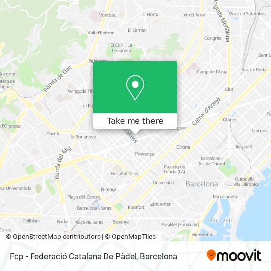 Fcp - Federació Catalana De Pàdel map
