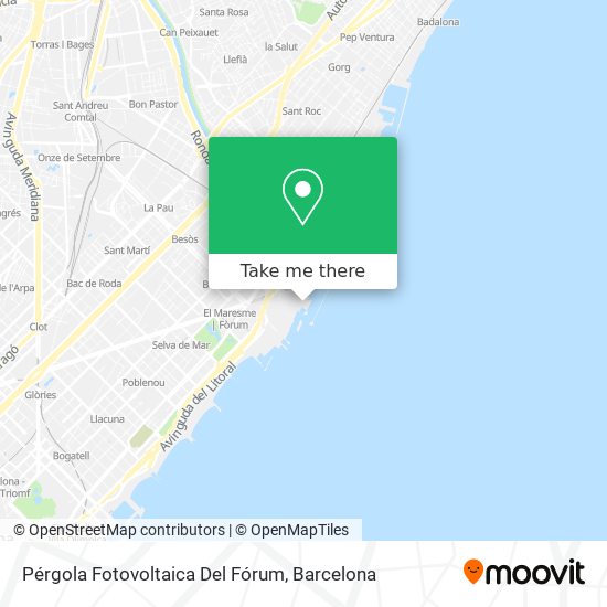Pérgola Fotovoltaica Del Fórum map