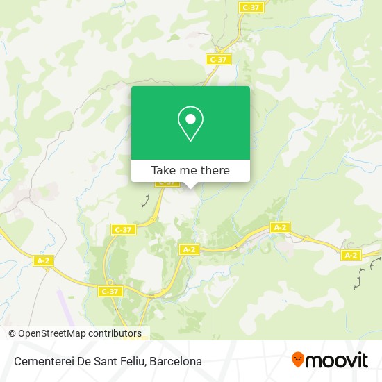 mapa Cementerei De Sant Feliu