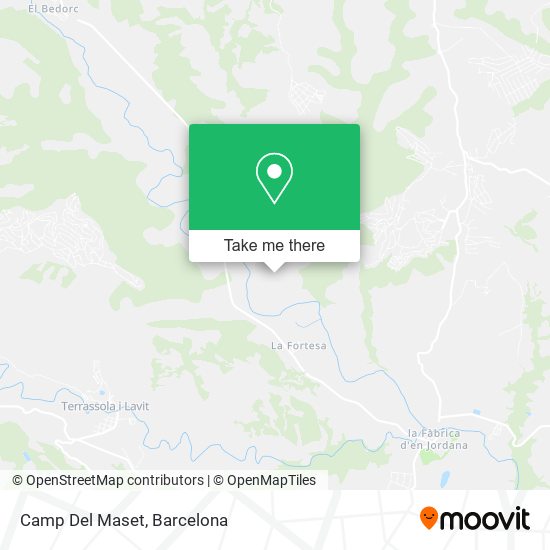 Camp Del Maset map