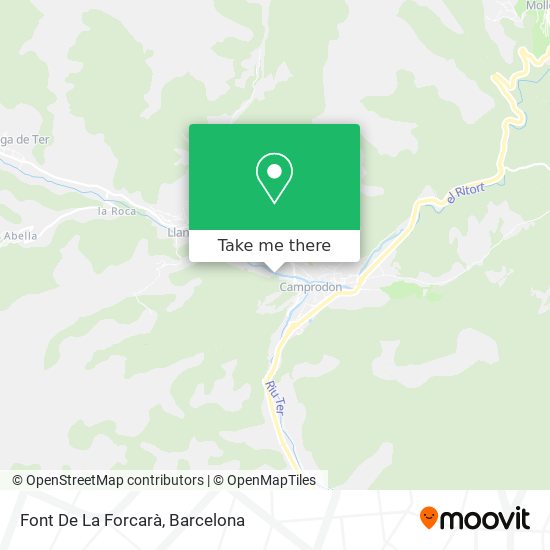 Font De La Forcarà map