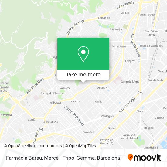 Farmàcia Barau, Mercè - Tribó, Gemma map