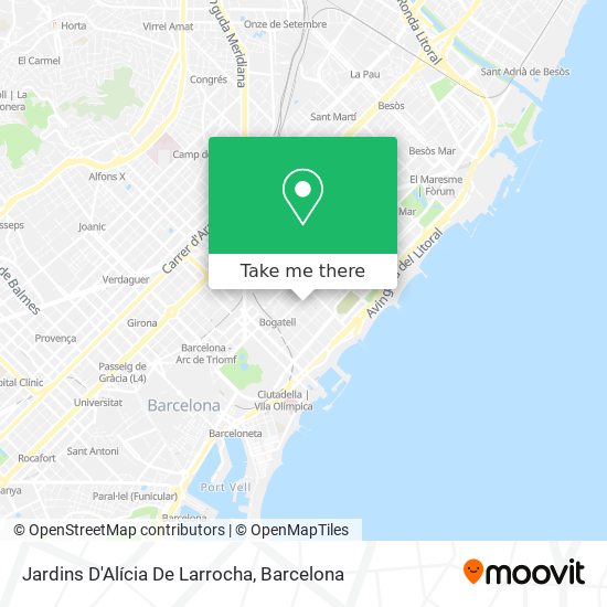 Jardins D'Alícia De Larrocha map