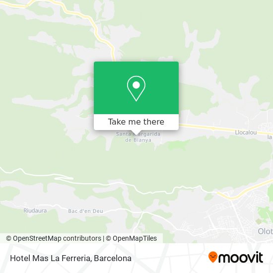 Hotel Mas La Ferreria map