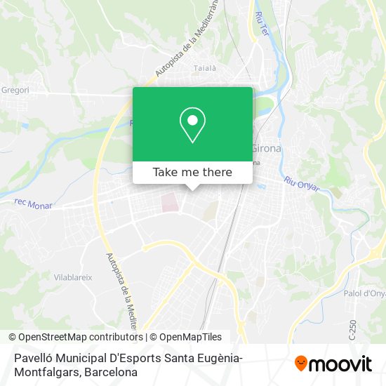 Pavelló Municipal D'Esports Santa Eugènia-Montfalgars map