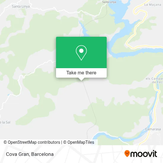 Cova Gran map