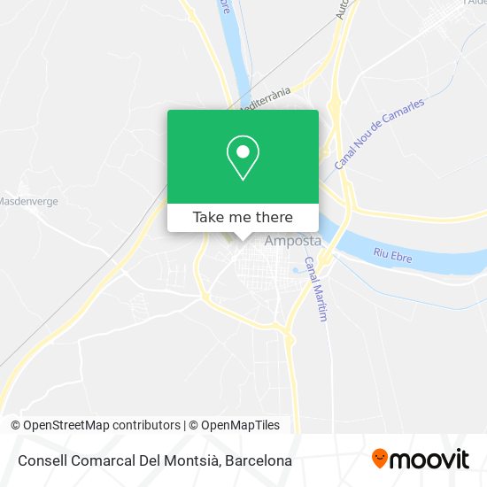 Consell Comarcal Del Montsià map