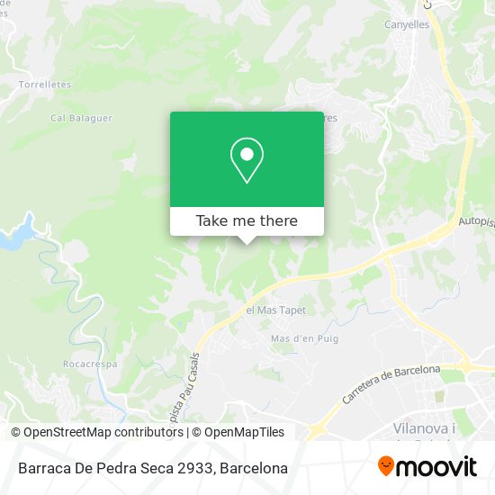 Barraca De Pedra Seca 2933 map