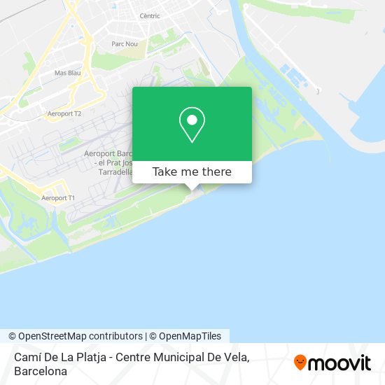 Camí De La Platja - Centre Municipal De Vela map