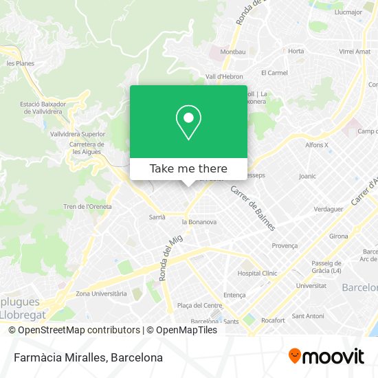 Farmàcia Miralles map