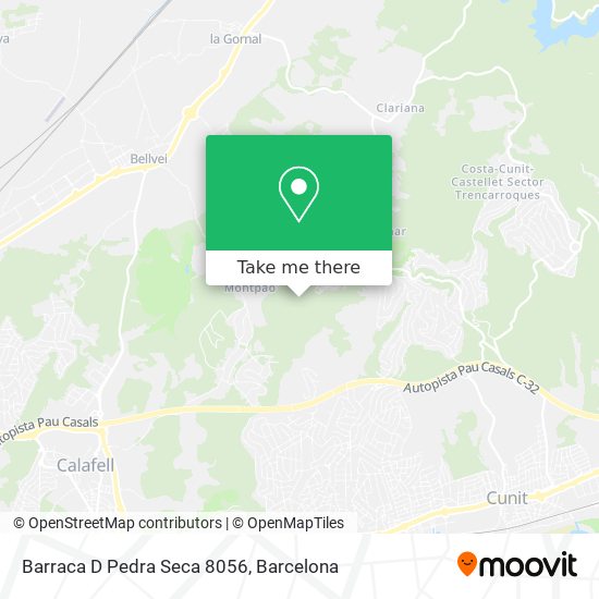 Barraca D Pedra Seca 8056 map