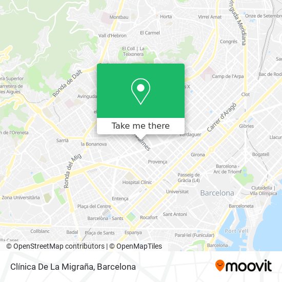 Clínica De La Migraña map