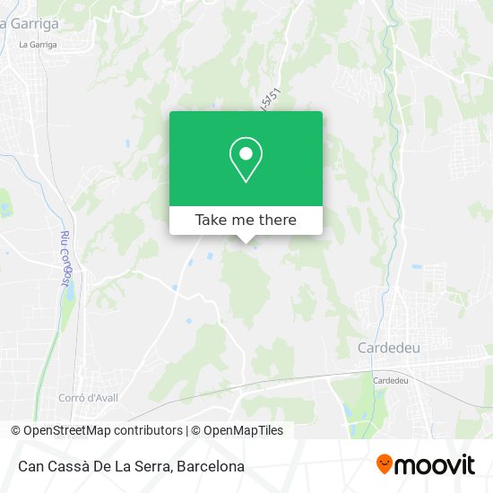 Can Cassà De La Serra map