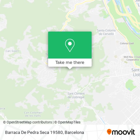 Barraca De Pedra Seca 19580 map