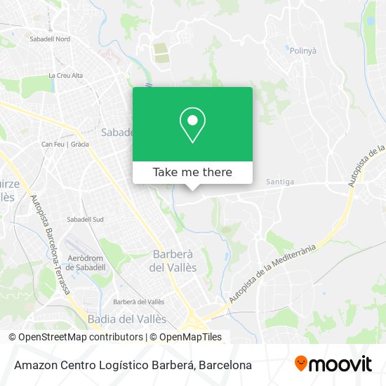 Amazon Centro Logístico Barberá map