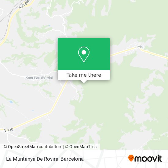 La Muntanya De Rovira map