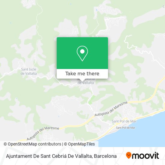 Ajuntament De Sant Cebriá De Vallalta map