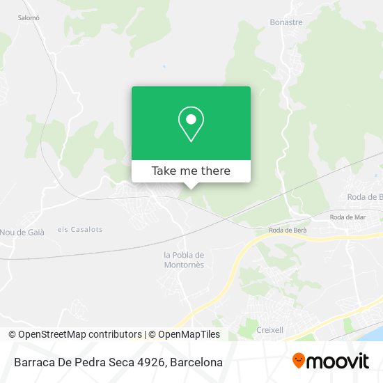 Barraca De Pedra Seca 4926 map