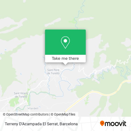 Terreny D'Acampada El Serrat map