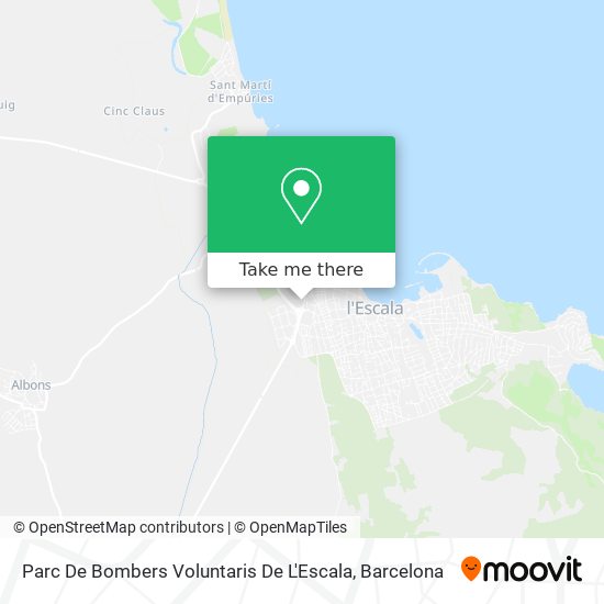 Parc De Bombers Voluntaris De L'Escala map