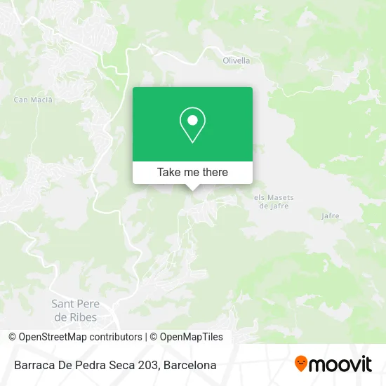 Barraca De Pedra Seca 203 map