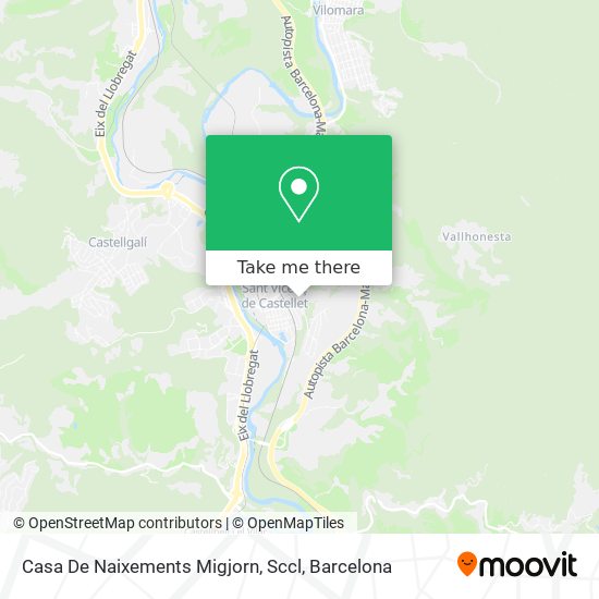 Casa De Naixements Migjorn, Sccl map