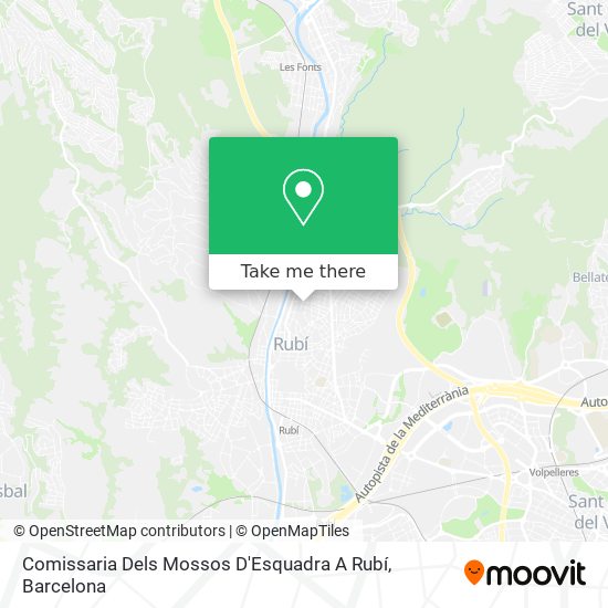 Comissaria Dels Mossos D'Esquadra A Rubí map