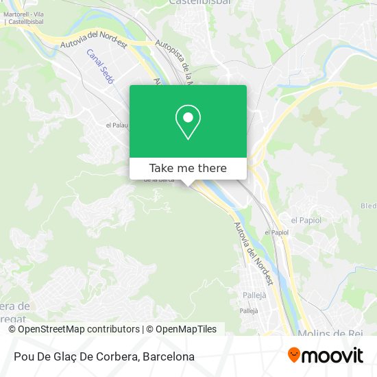 Pou De Glaç De Corbera map