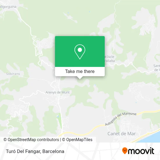 Turó Del Fangar map