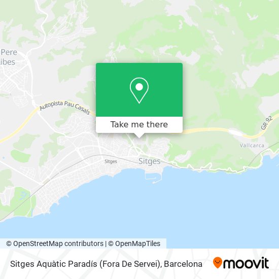 Sitges Aquàtic Paradís (Fora De Servei) map