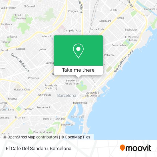 El Café Del Sandaru map