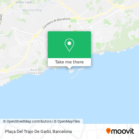 Plaça Del Trajo De Garbí map