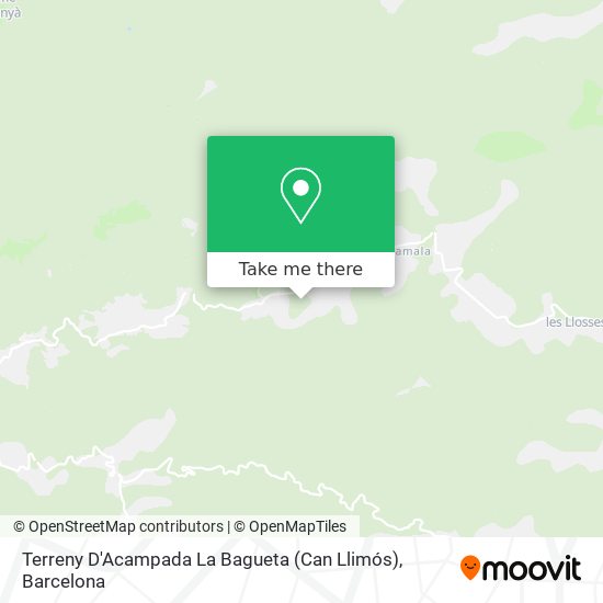 Terreny D'Acampada La Bagueta (Can Llimós) map