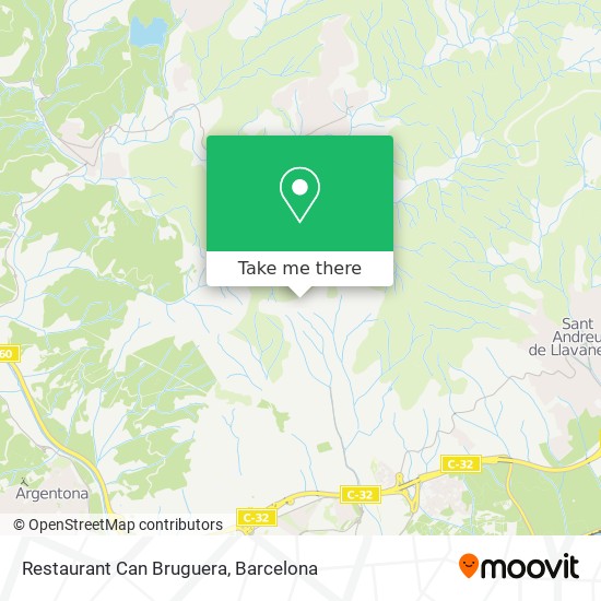 mapa Restaurant Can Bruguera
